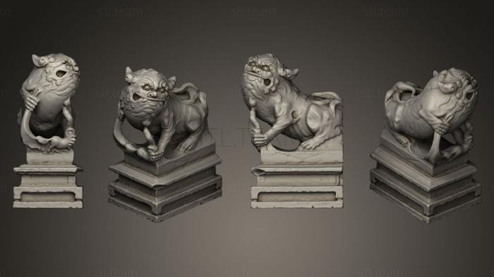 Статуэтки львы тигры сфинксы Lion Statue 012 F